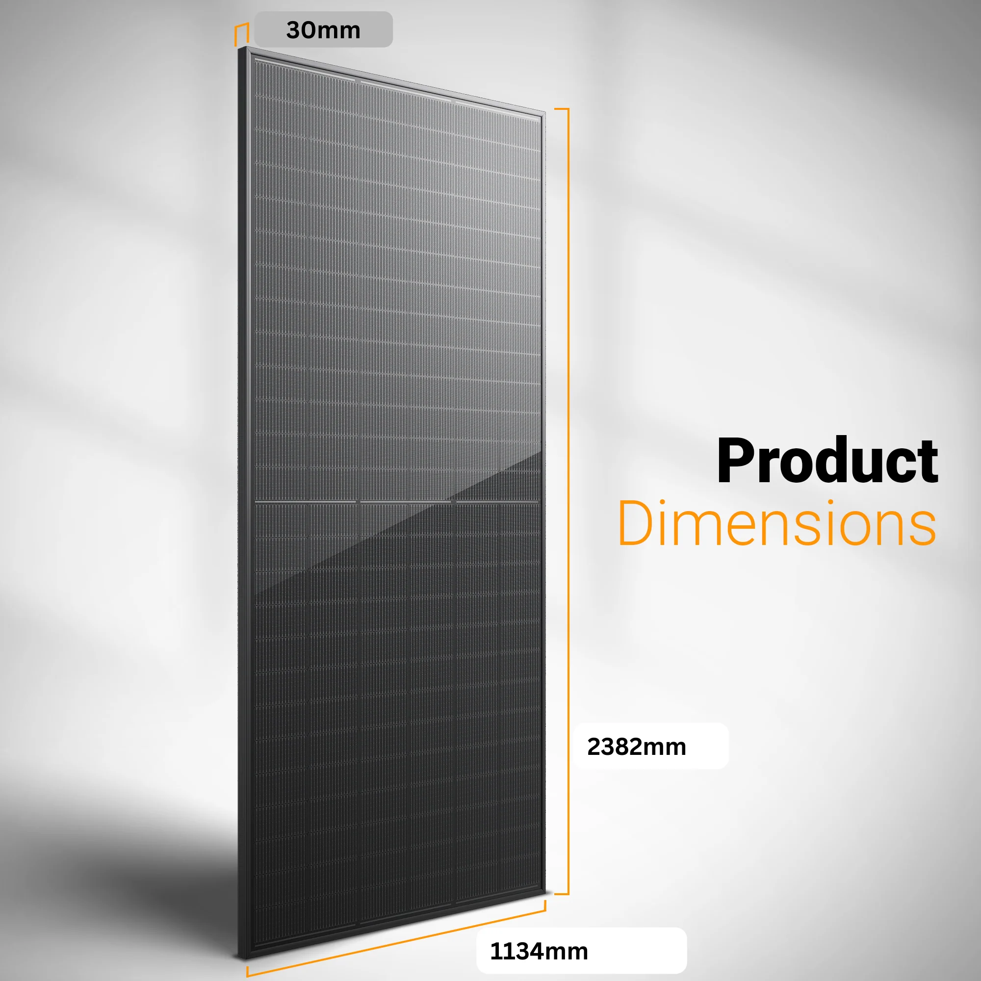 Maple Leaf 640W 5N N-Type TOPCon Bifacial Dual Glass Ultra Black Solar Panel | High-Efficiency N-Type Solar Module with 30-Year Power Warranty - Image 9