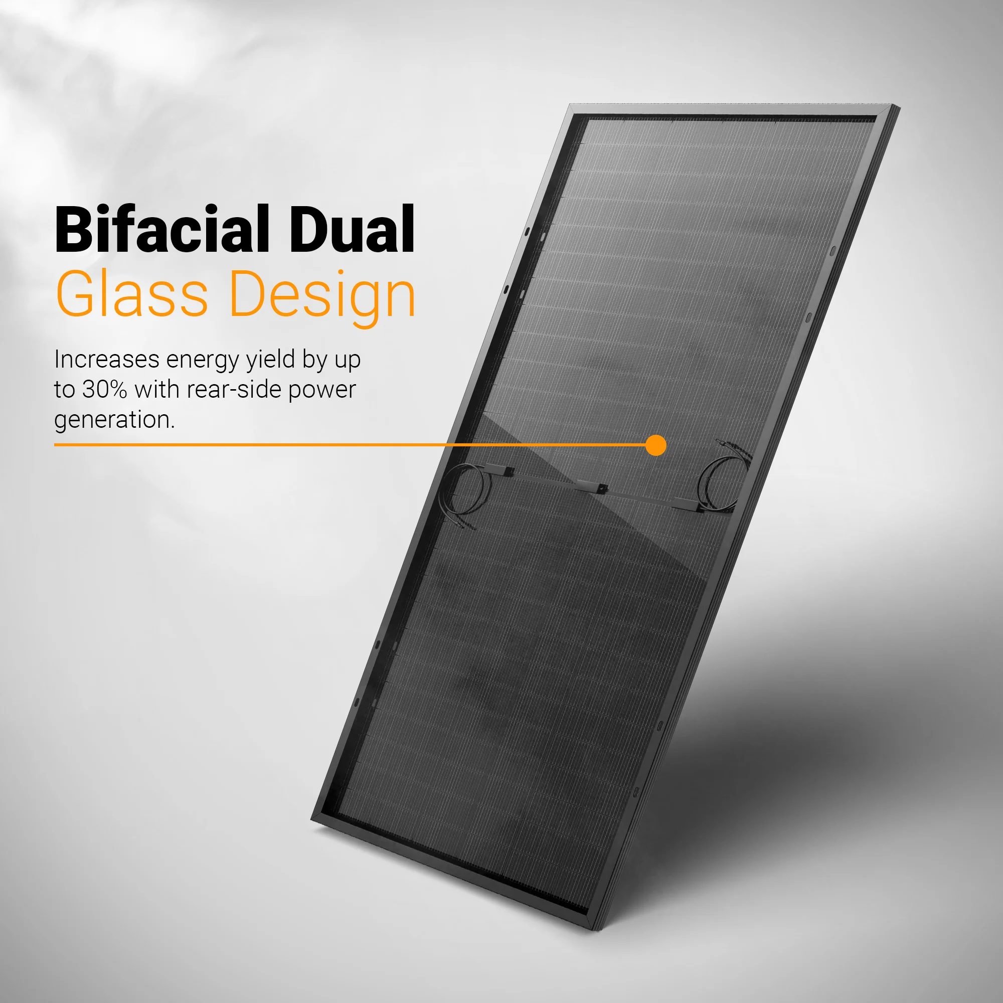 Maple Leaf 640W 5N N-Type TOPCon Bifacial Dual Glass Ultra Black Solar Panel | High-Efficiency N-Type Solar Module with 30-Year Power Warranty - Image 3