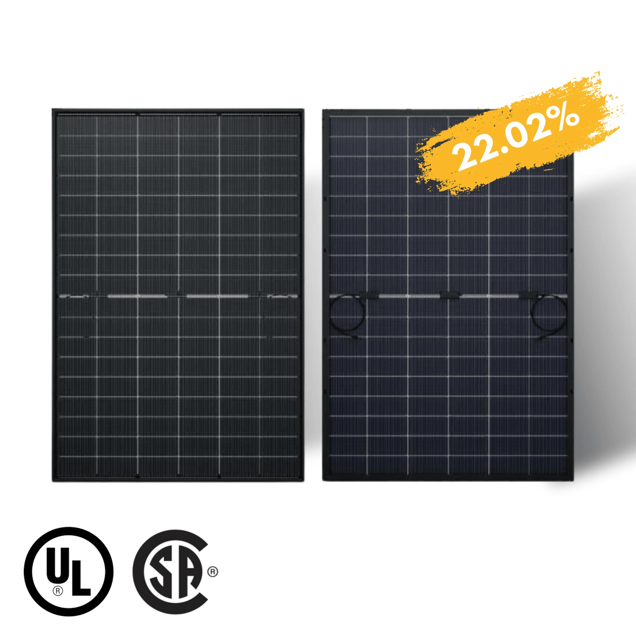 Maple Leaf All Black Bifacial Solar Panel 860W (2 x 430W) - N-type Mono Cells | PERC & Half-cut | W/ 10 Busbar Technology | IP68 Junction Box - Image 3