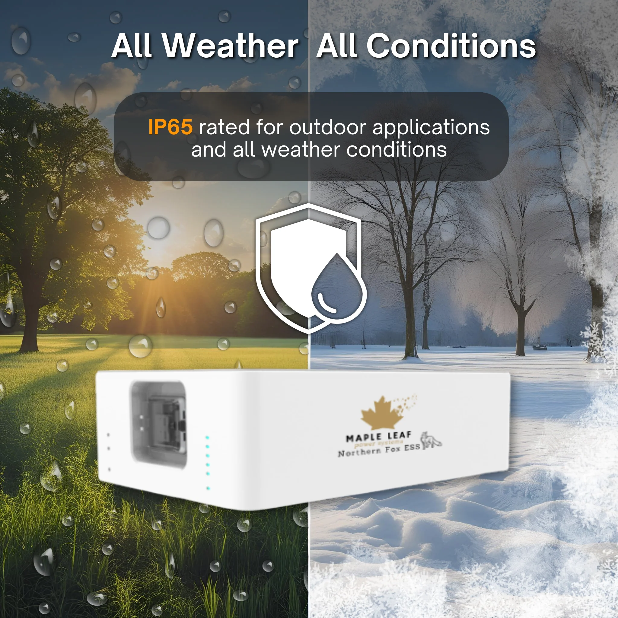 Maple Leaf Northern Fox ECM4000 Master Battery Module | IP65 Outdoor Rated | 90% DoD | LiFePO4 | UL9540 Certified - Image 4