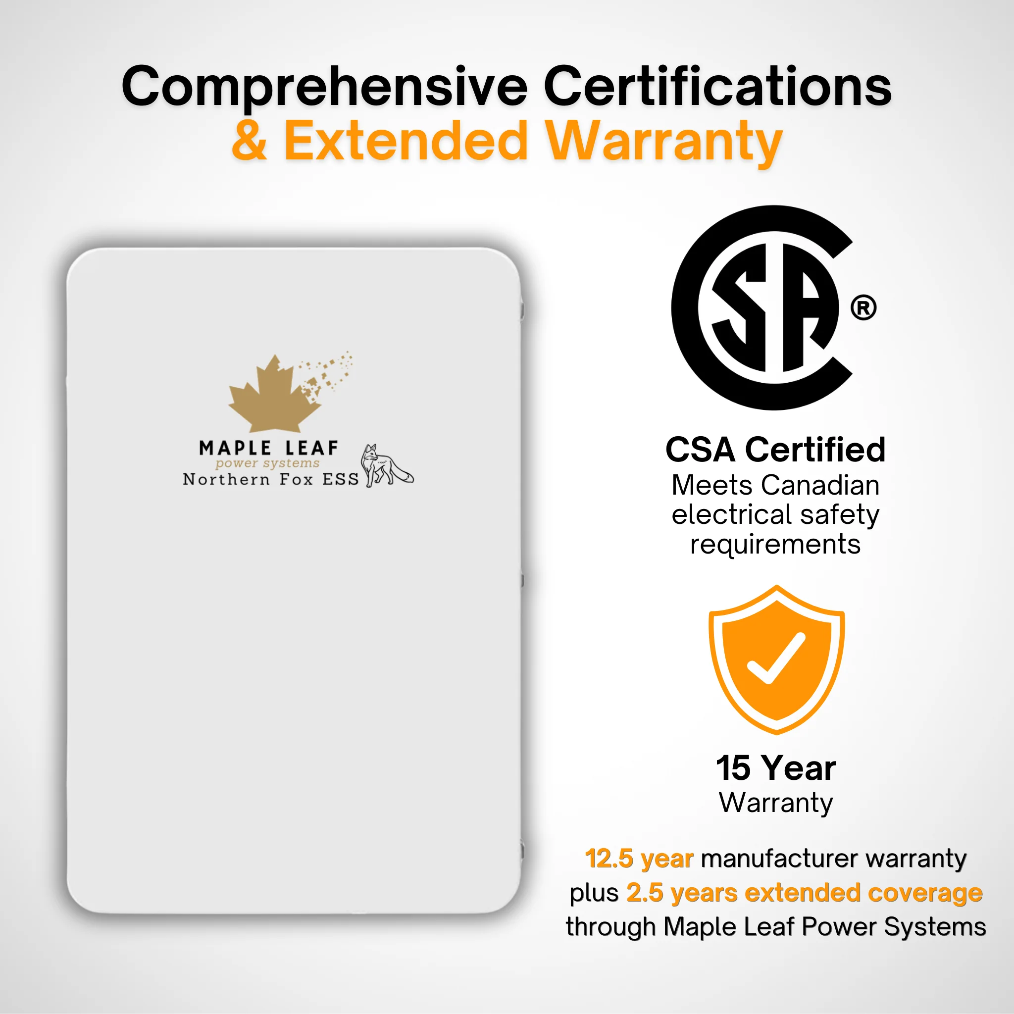 Maple Leaf Northern Fox ESS HUB G2 | 48kW Smart Energy Management | 240V Split-Phase | Generator & Inverter Compatible | UL & CSA Certified | Type 3R Outdoor Rated - Image 12