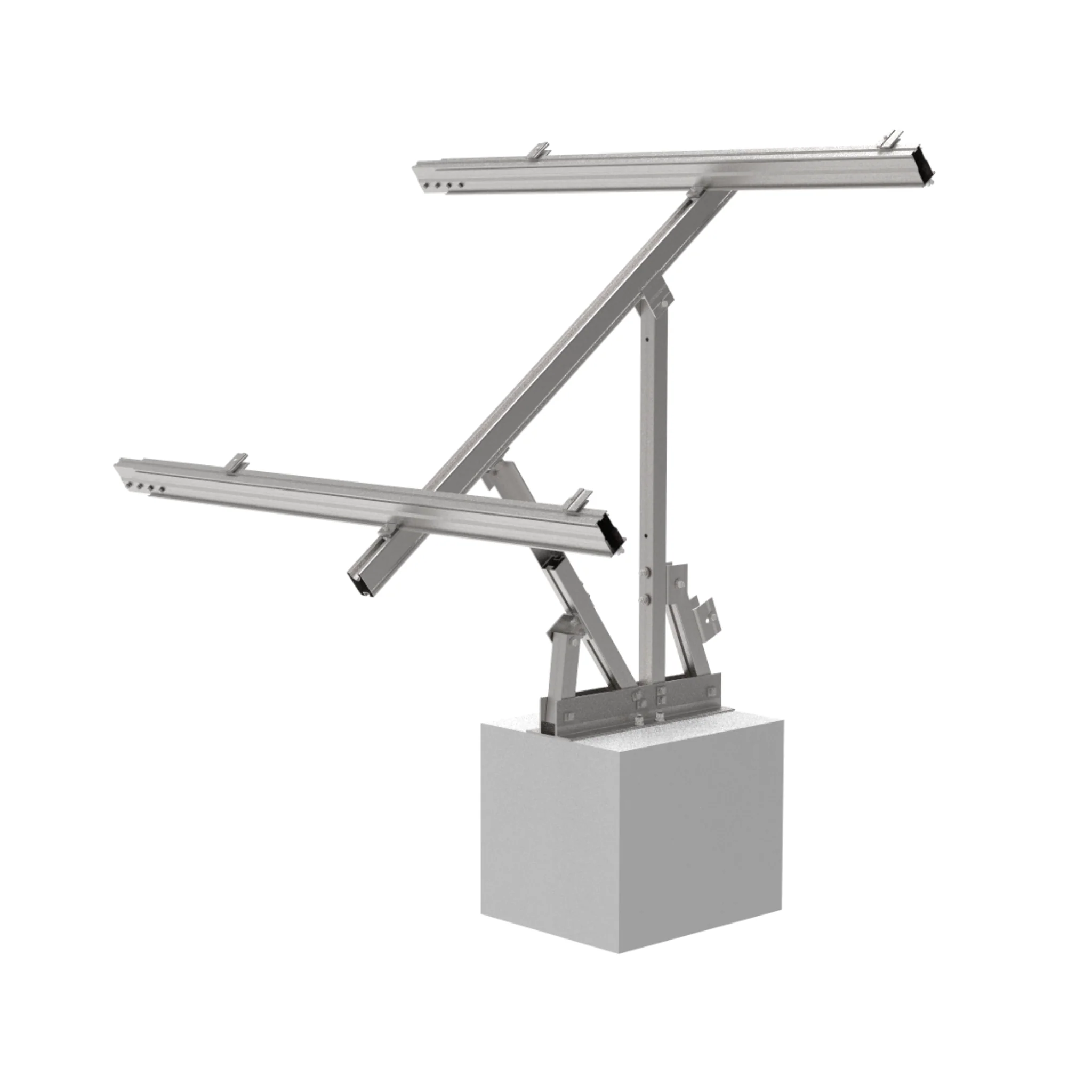 Maple Leaf Goose Adjustable Solar Panel Ground Mount | 30° Summer - 60° Winter Adjustable Angle