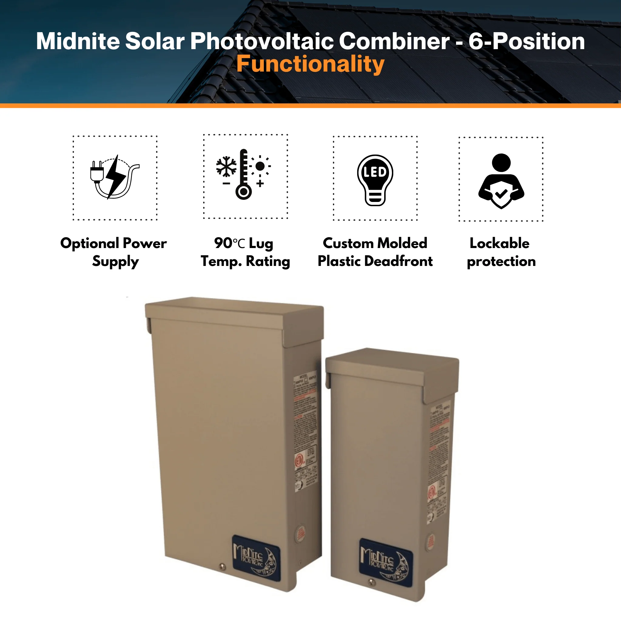Midnite Solar Photovoltaic Combiner - 6-Position | Model# MNPV6 - Image 4