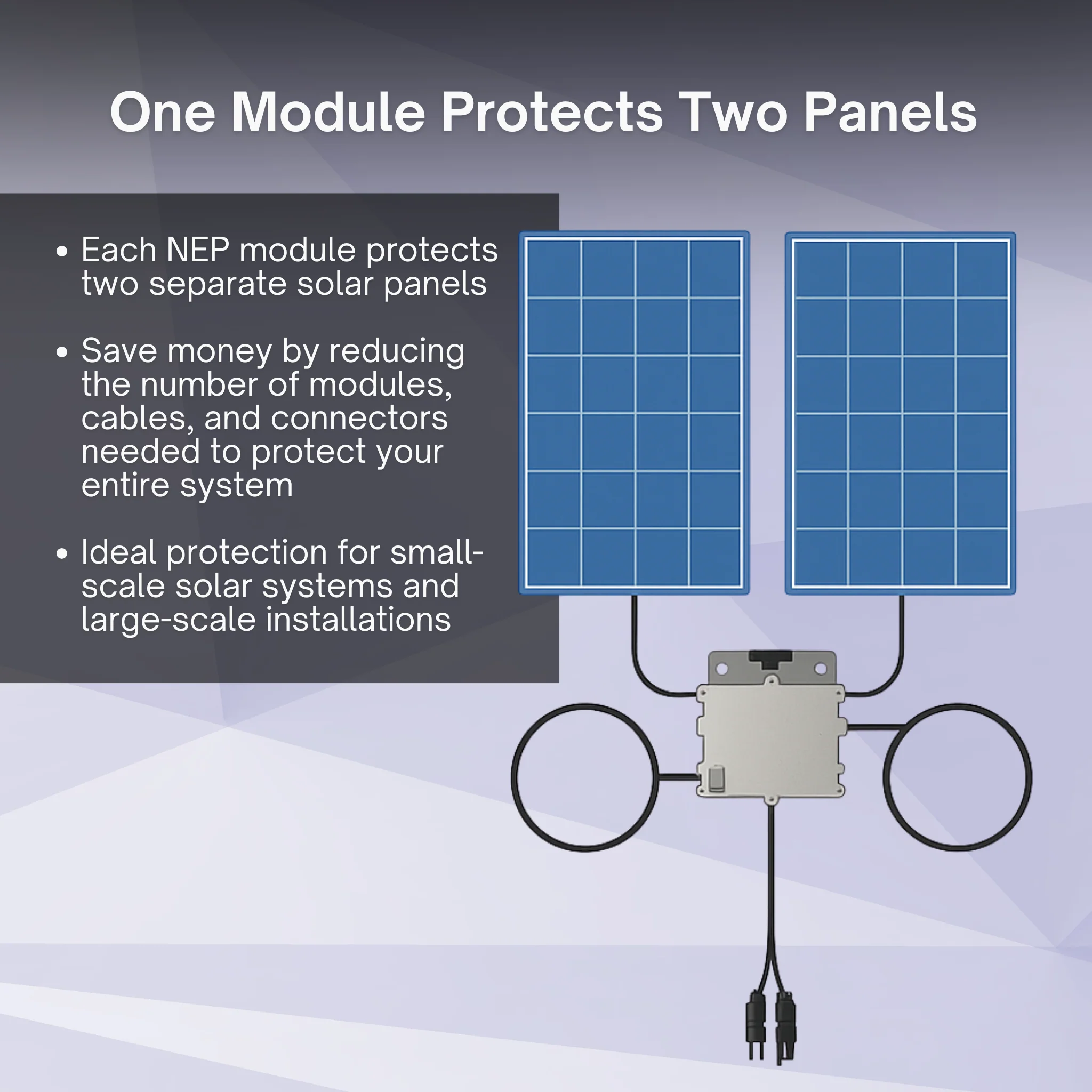 NEP PVG-2 Rapid Shutdown Solution | SunSpec-Compliant Solar RSD for NEC 690.12, UL 1741, and CSA C22.2 Compliance | Dual-Input, 1500V, MC4-Ready - Image 4
