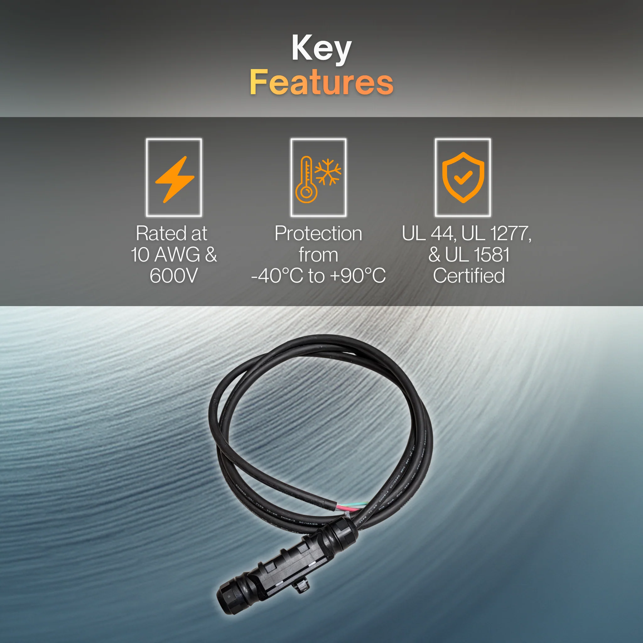 NEP AC Trunk Cable | 10 AWG Solar Microinverter Connection Cable - Image 2