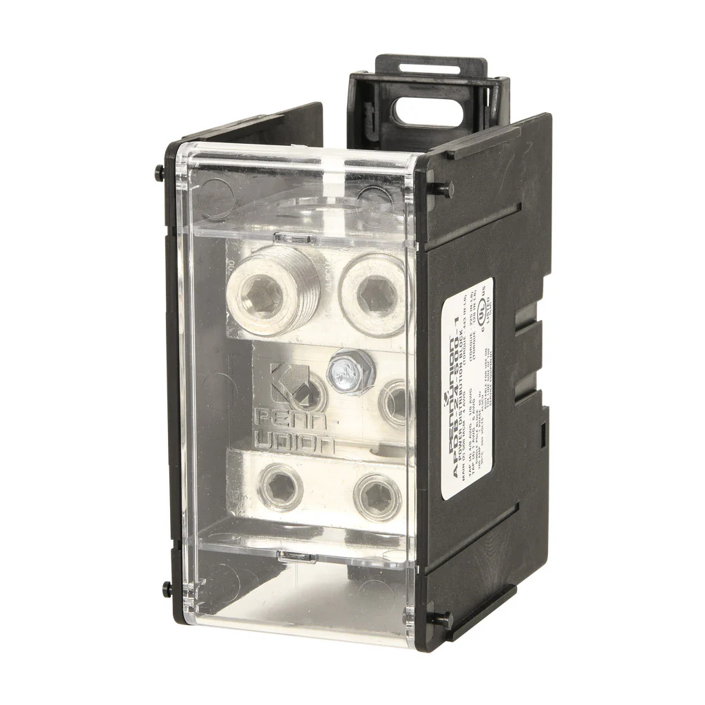 Penn Union Power Distribution Block - 4 Input 2 Output - 760A Battery Terminal Distribution Block - DIN Rail or Panel Mount - UL 1953 Listed - Image 7