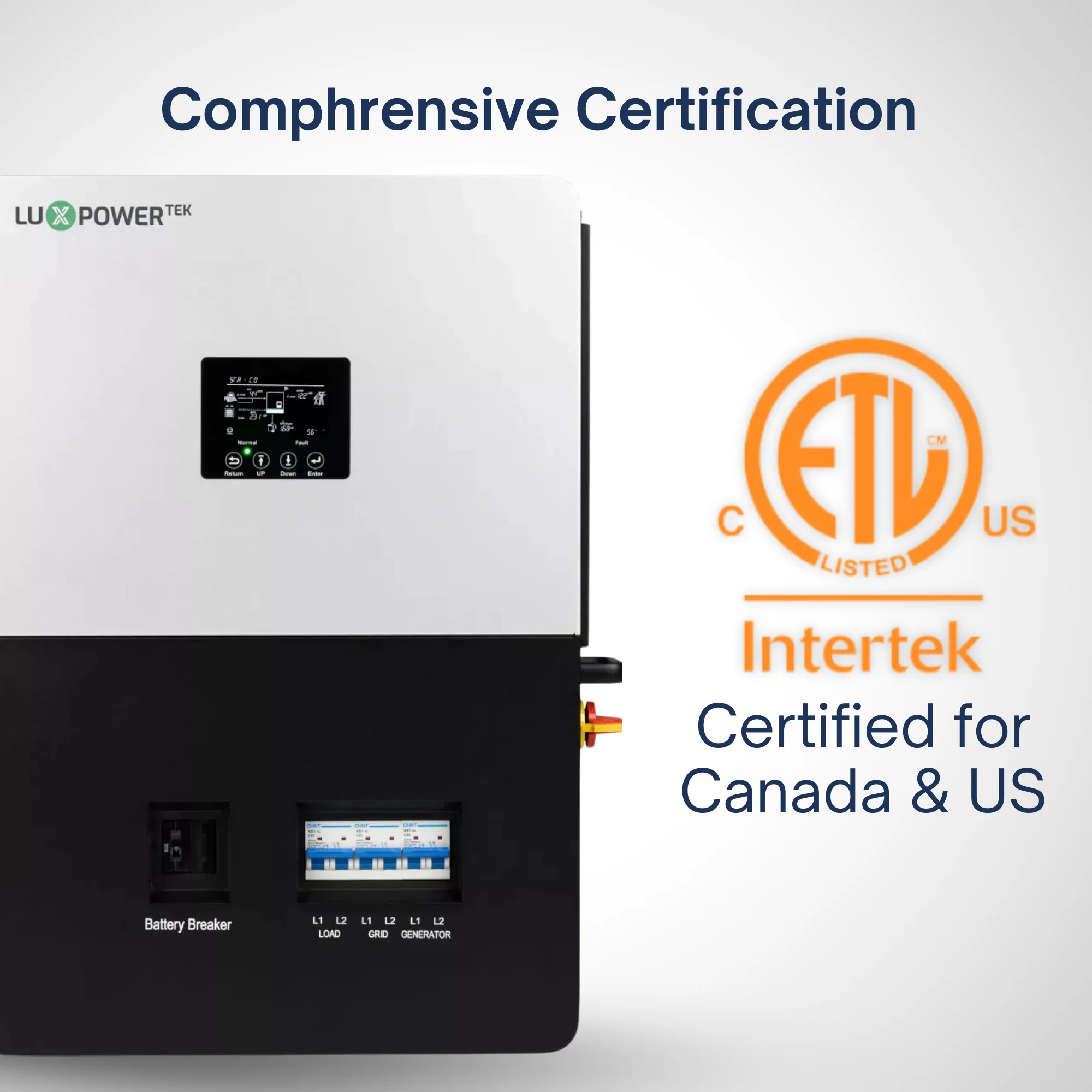 Luxpower LXP6K 6kW Inverter and Maple Leaf Beaver Heated Battery Bundles | 48v 100Ah LiFePO4 Battery and Hybrid Inverter Kits | UL9540 Certified | Complete Off-Grid and Backup Power System w/ Cables and Mount Brackets - Image 10