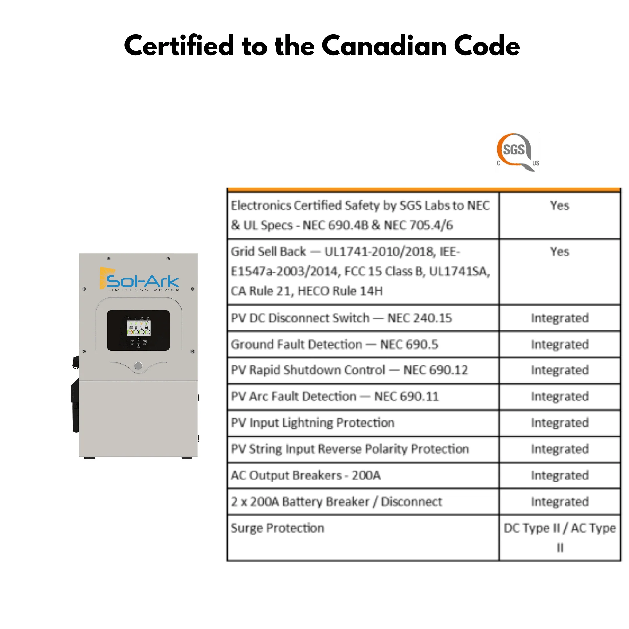 Sol-Ark 15K Hybrid Solar Power Inverter - All-In-One Inverter | With Max PV Of 19000w - Image 5