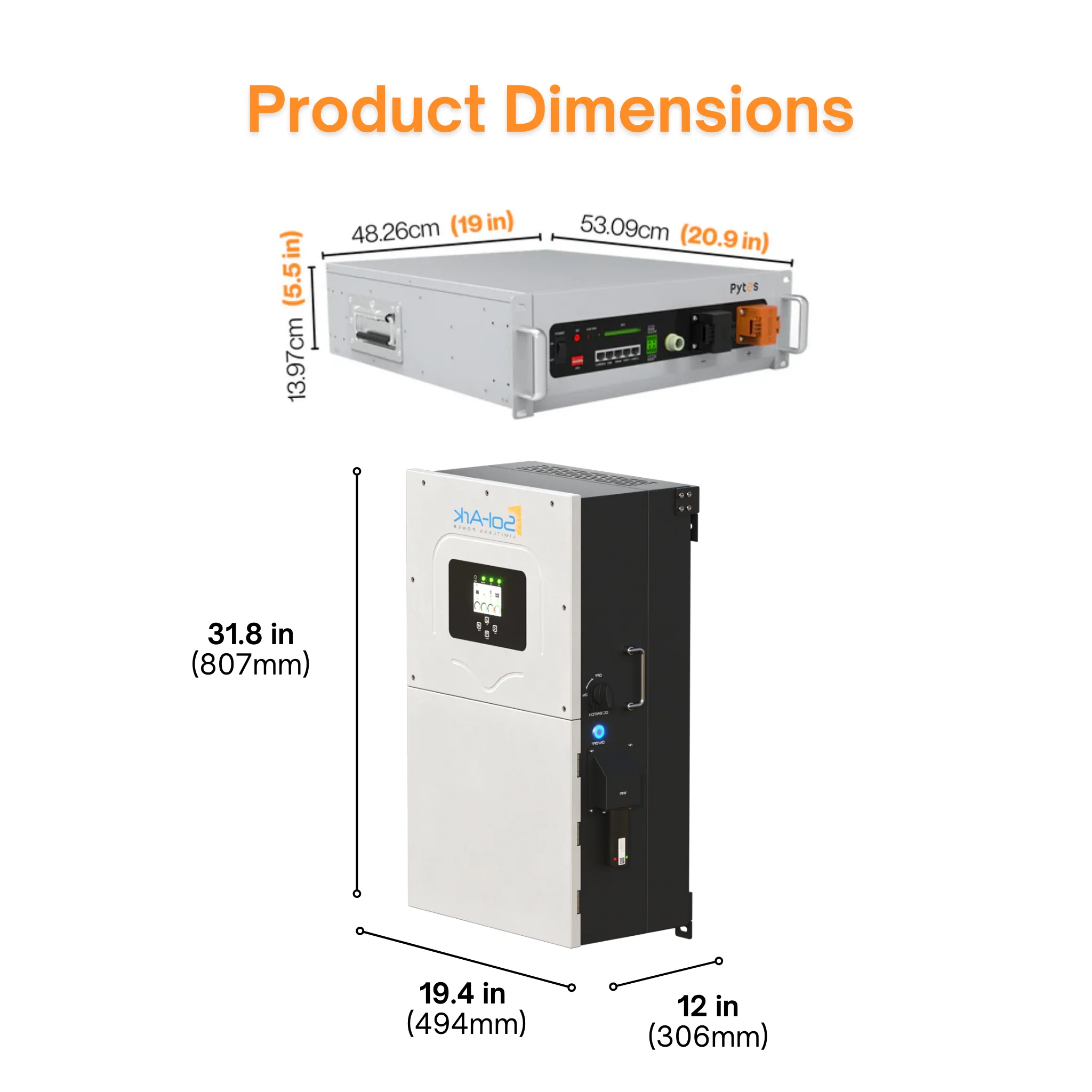 Sol-Ark 15K Solar Power Kit | 550W+ Tier-1 Class Bifacial Solar Panel| 48V 5.12kWh Pytes V5 Battery | Solar Power Kit for Home, Cabin & Off-Grid/Hybrid - Image 6