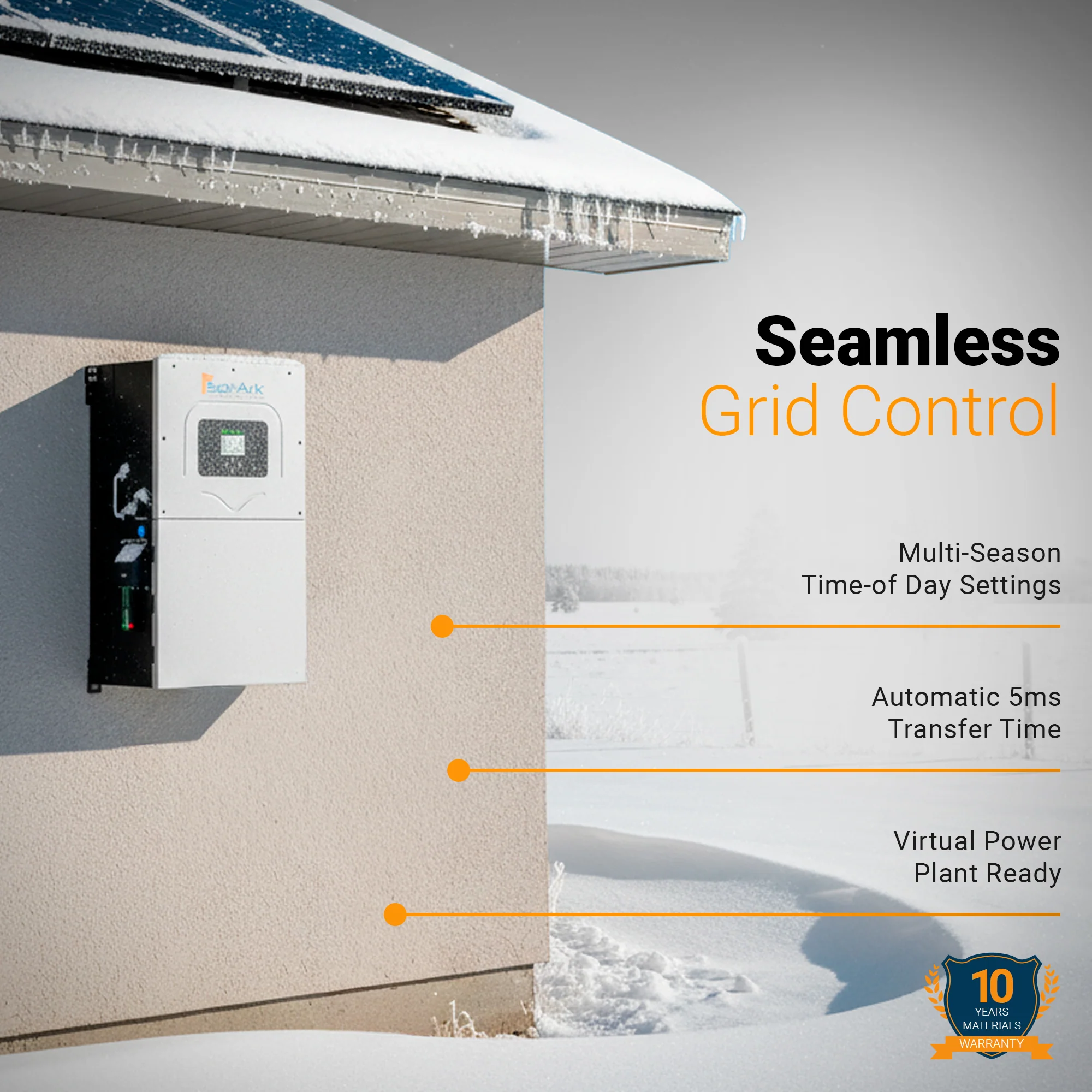 Sol-Ark 18K-2P Premium Hybrid Inverter (Limitless 18K-2P-LV) Whole-Home Backup | 18 kW Continuous / 36 kW Surge | 48 V Battery | 10-Year Warranty - Image 3