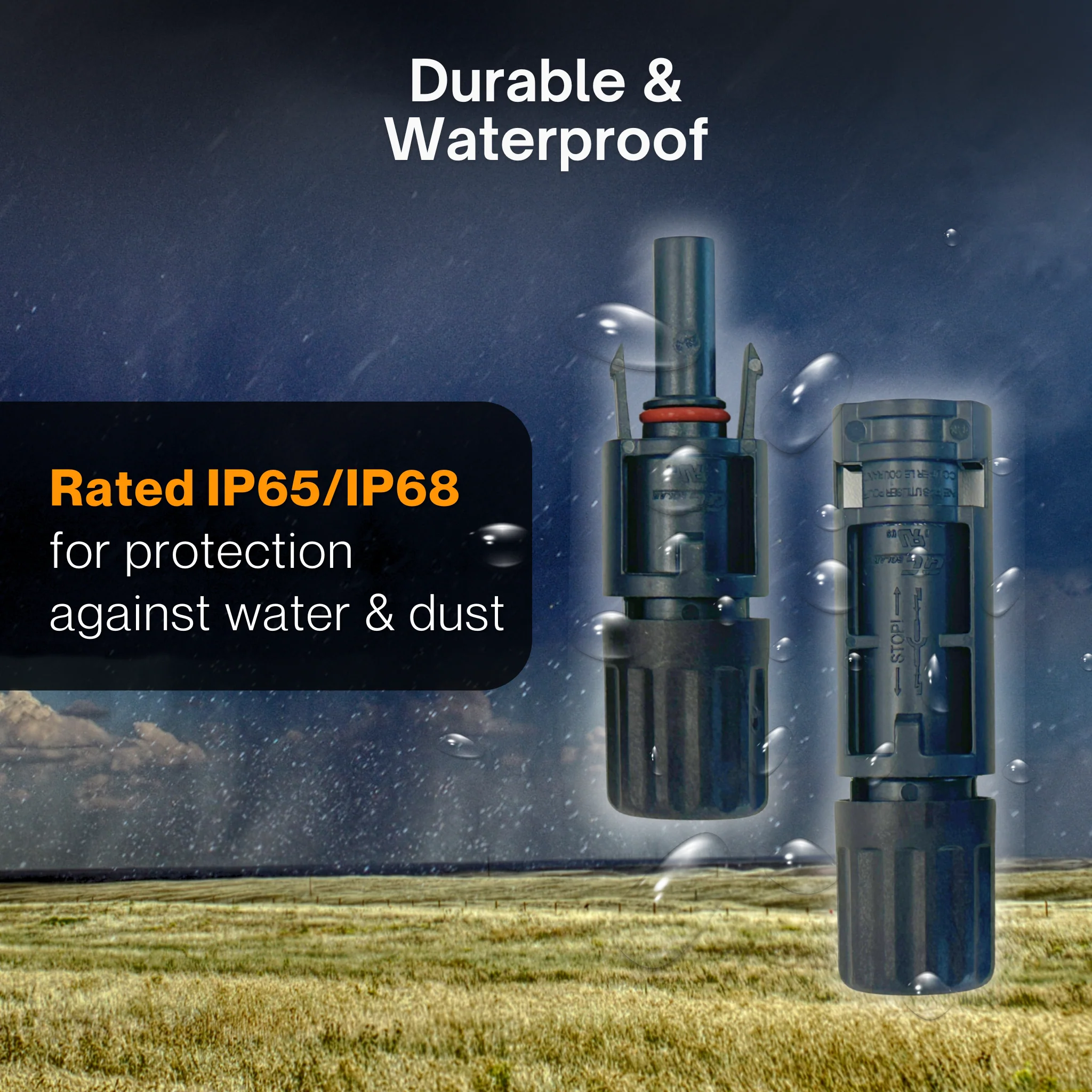 MC4 Solar Connectors – UL & TÜV Certified | IP68 Waterproof PV Cable Connectors (6 Pack / 10 Pack) - Image 6