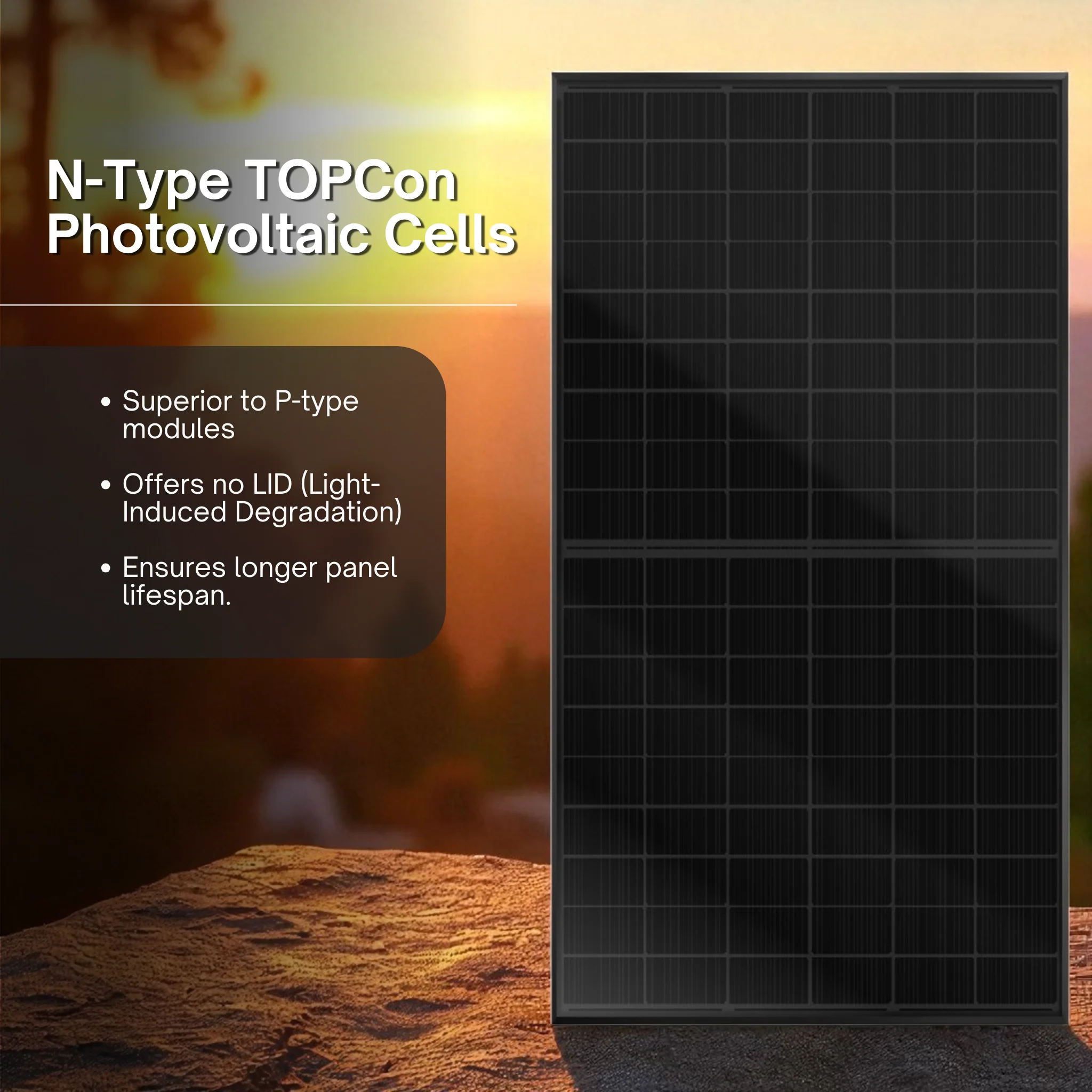 Thornova TS-BBT54 (440W) Bifacial Solar Panel - Pallet of 31 Panels – 54 Cell N-Type TOPCon High Efficiency All Black Monocrystalline Module | Residential Rooftop Solar Panels for Home, Grid-Tie, Off-Grid & Hybrid Solar Energy Systems (PALLET) - Image 4