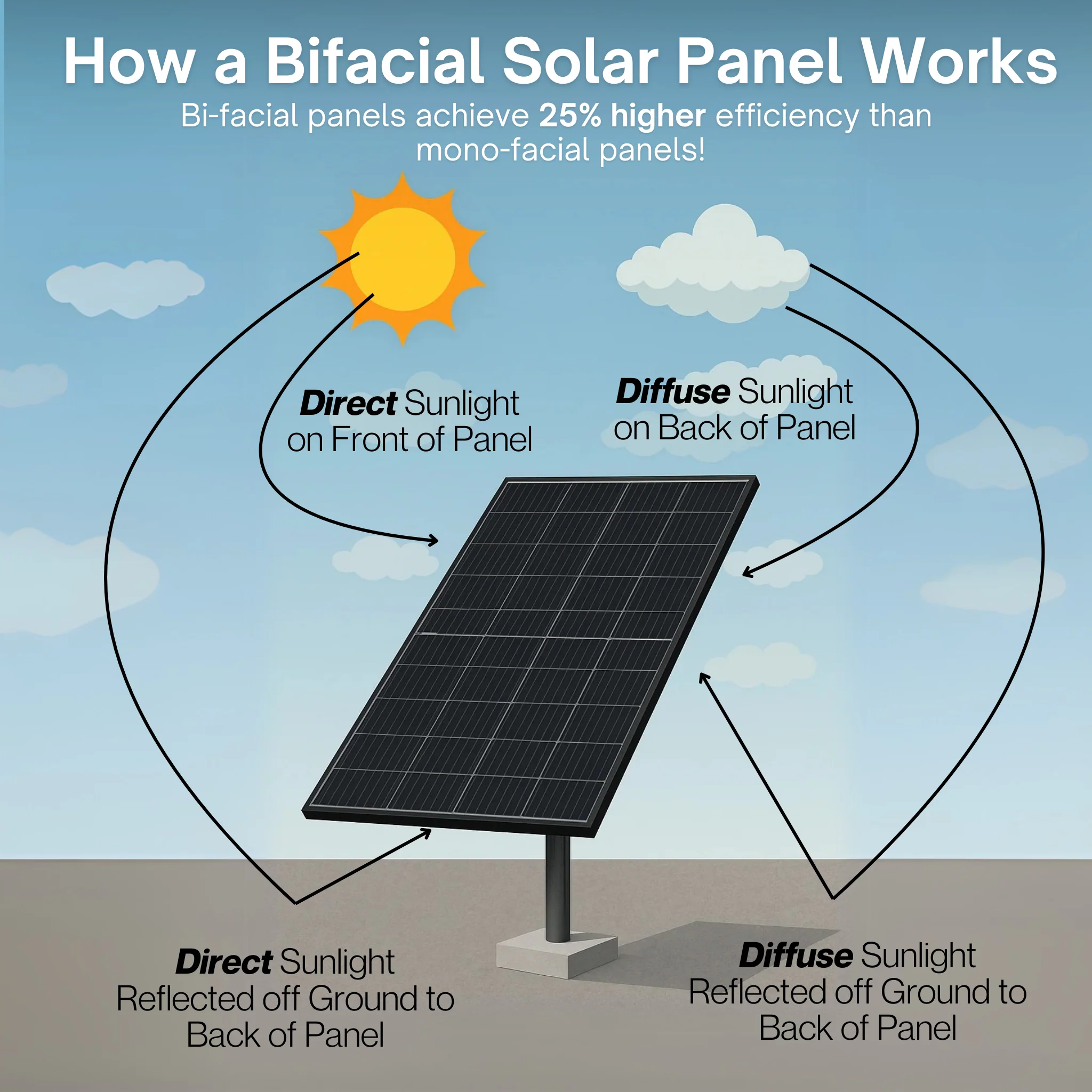 Thornova TS-BBT54 (440W) Bifacial Solar Panel - Pallet of 31 Panels – 54 Cell N-Type TOPCon High Efficiency All Black Monocrystalline Module | Residential Rooftop Solar Panels for Home, Grid-Tie, Off-Grid & Hybrid Solar Energy Systems (PALLET) - Image 5